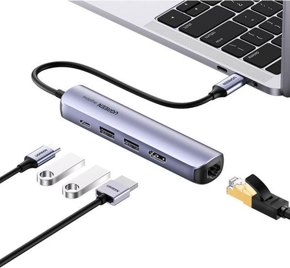 Image du produit Ugreen USB-C vers 2x USB-A (USB-C, 5 Ports)