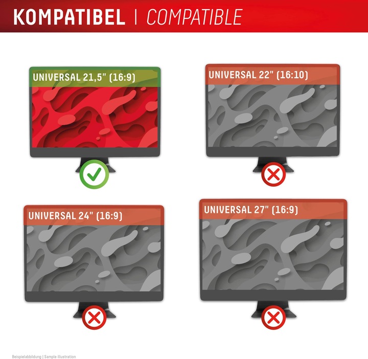 Produktbild Displex Privacy Safe, Desktop Monitor Blickschutzfilter (21.50", 16 : 9)