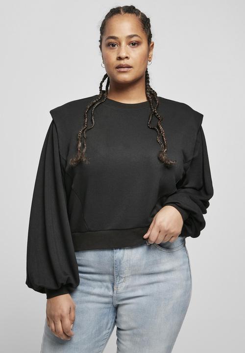 Produktbild Urban Classics Ladies Padded Shoulder Modal Terry Crewneck (5XL)