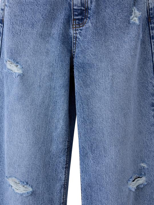 Actual product image Jonen Mädchen Loose-Fit-Jeans mit Used-Effekt (146)