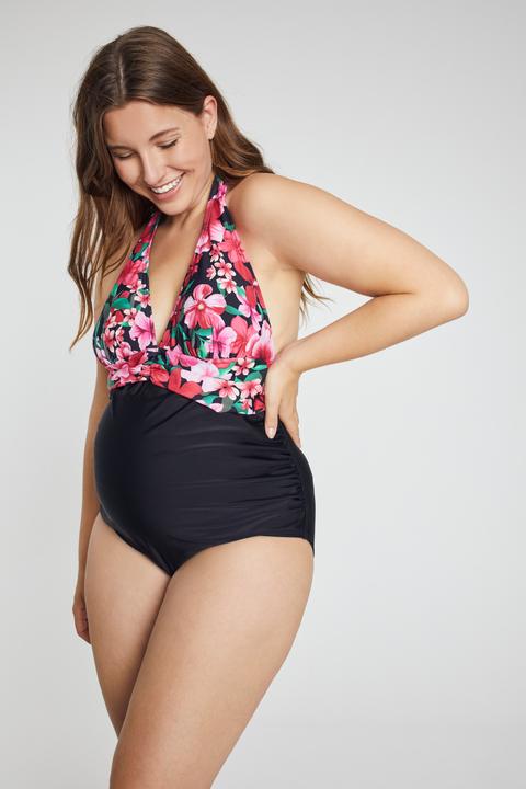Image du produit Ulla Popken Maillot de bain Bellieva, noué nuque, bonnets souples (58)
