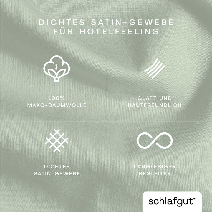 Immagine prodotto schlafgut Woven Satin (Copripiumino, 200 x 200 cm)