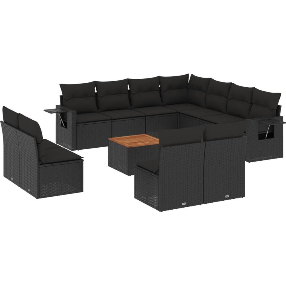 VidaXL, Gartenlounge, 10-tlg. Garten-Lounge-Set mit Kissen