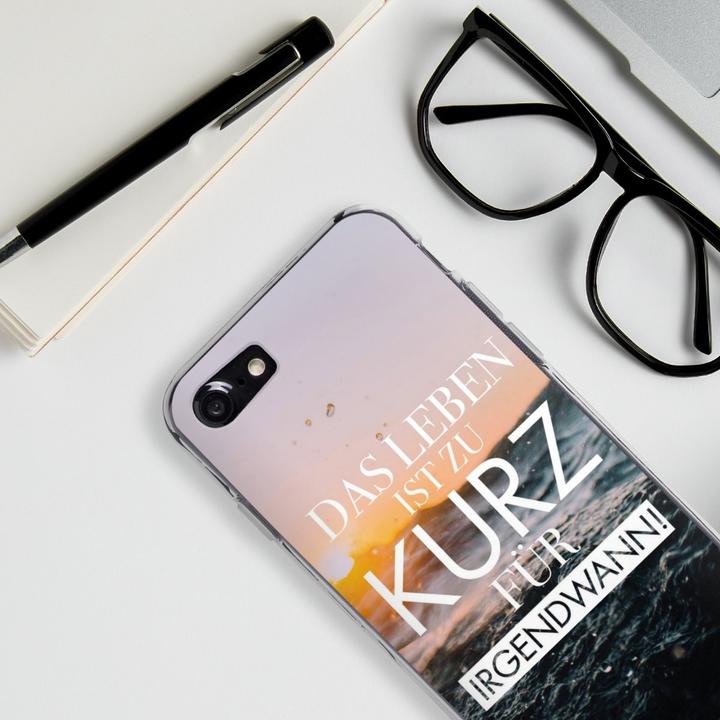 Produktbild DeinDesign Silikon Hülle für Apple iPhone 7 Handyhülle Case Smartphone Schutzhülle Spruch Meer Statement (Apple iPhone 7)