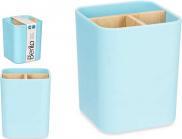 Actual product image Berilo square organizer 3 holes bamboo blue