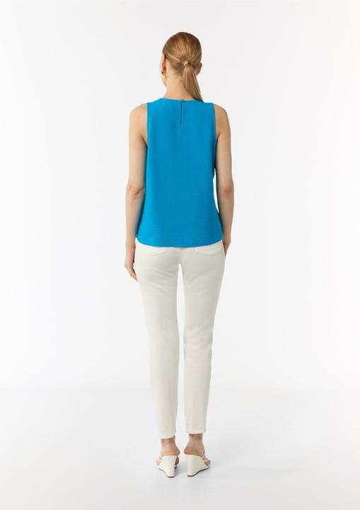 Produktbild Comma Bluse Strukturiertes Top mit Raffung am Ausschnitt (36)