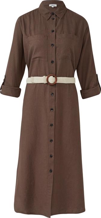 Image du produit S.Oliver Kleid Hemdblusenkleid im Relaxed Fit mit geflochtenem Gürtel (42)