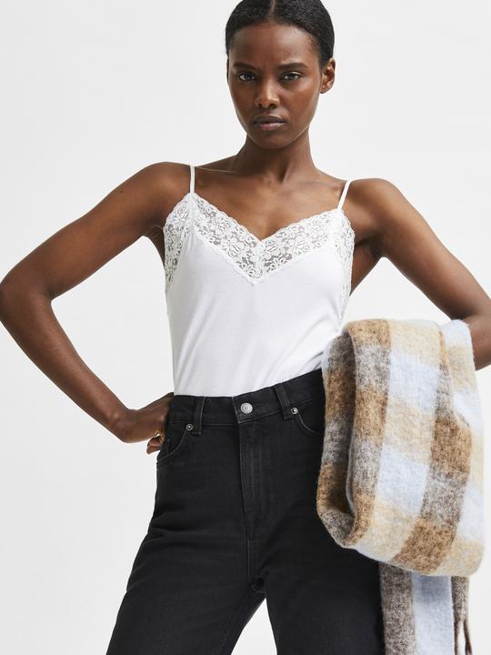Produktbild Selected Gerippt Spitze TENCEL™ LYOCELL Oberteil (S)