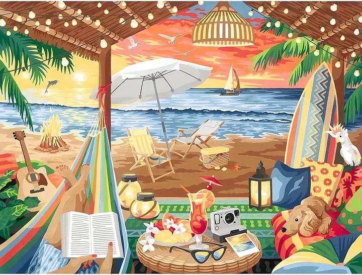 Actual product image Ravensburger CreArt - Painting by numbers 23911 - Cozy Cabana - from 12 years - Painting on canvas