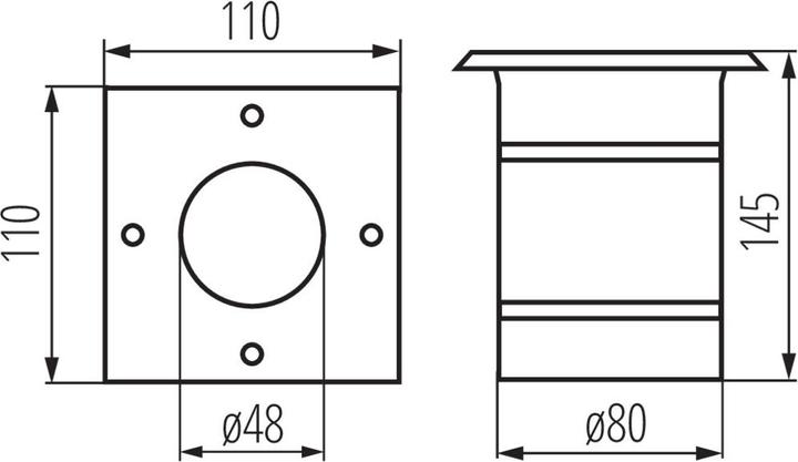 Actual product image Kanlux Berg (GU10, IP54)