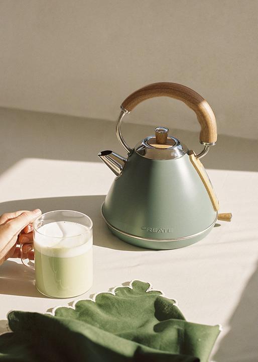 Produktbild Create KETTLE RETRO M - Wasserkocher 1l Salbeigrün (1 l)