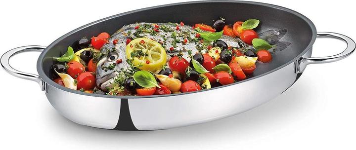 Produktbild Küchenprofi Fischpfanne, oval (Pfannenset + Topfset, Edelstahl, 27 x 6 cm)