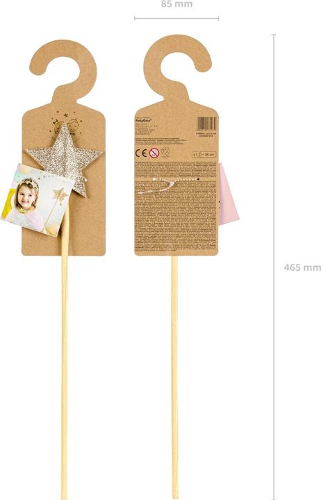 Produktbild Partydeco Zauberstab Gold, 8.5 x 36 cm