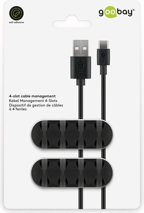 Produktbild Goobay 2er Set Kabel Management 4-Slots
