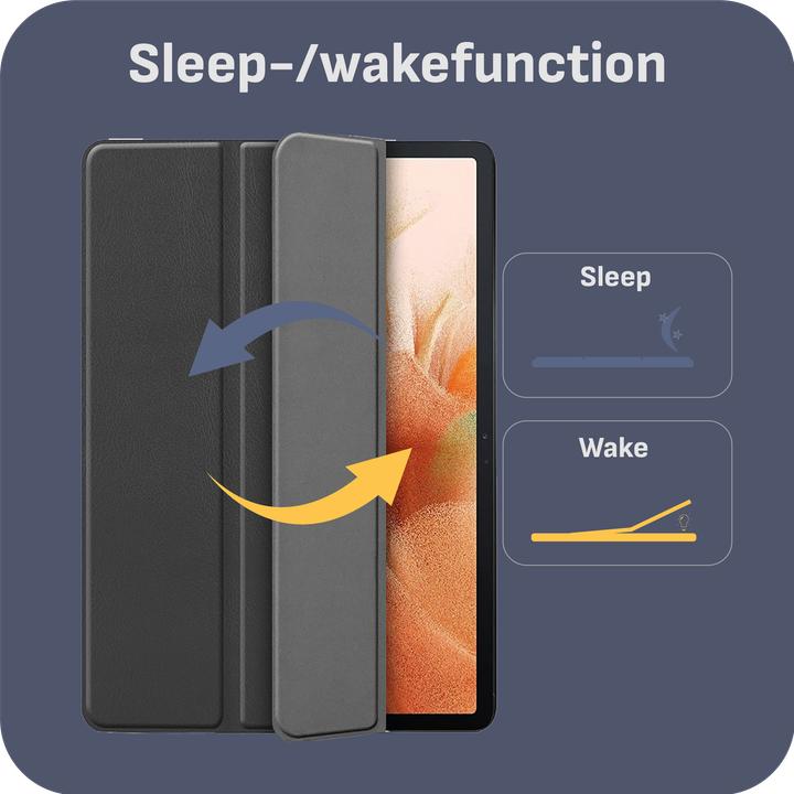 Actual product image Cazy Premium Smart Cover Compatible with Samsung Galaxy Tab S7 FE - Protective Case Cover - Automatic (Galaxy Tab S7 FE)