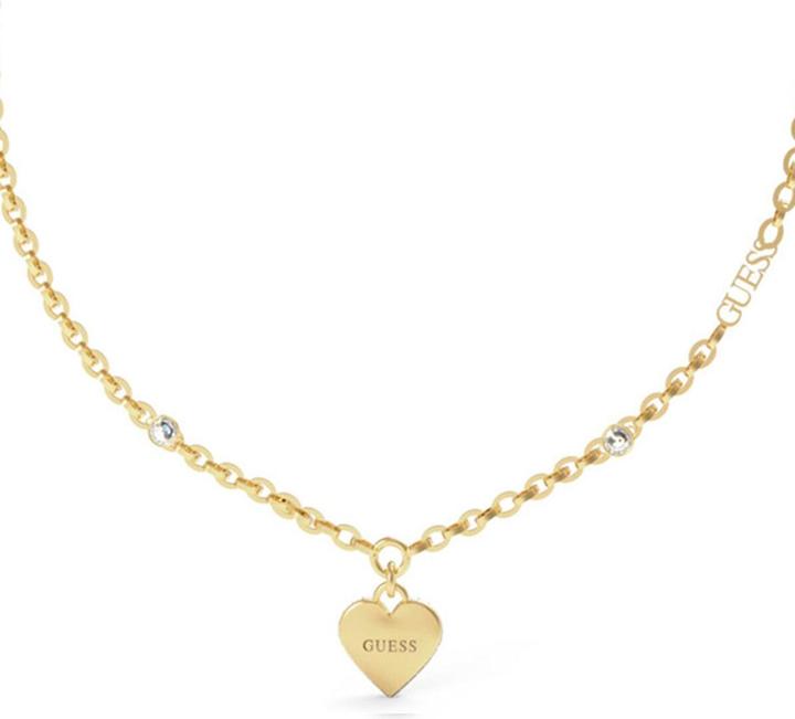 Image du produit Guess Falling In Love Collier romantique en or plaqué JUBN02230JWYGT/U (Acier inoxydable IP-or, 40.5 cm)