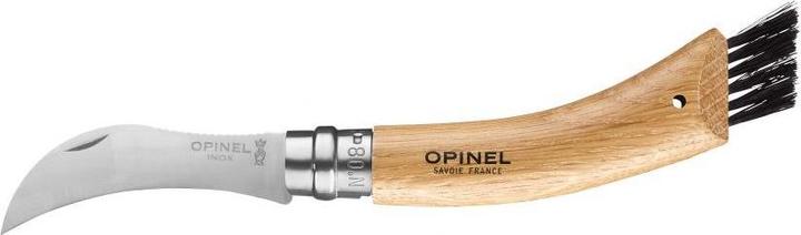 Image du produit Opinel No 08 Couteau à champignons avec brosse & étui (7 cm)