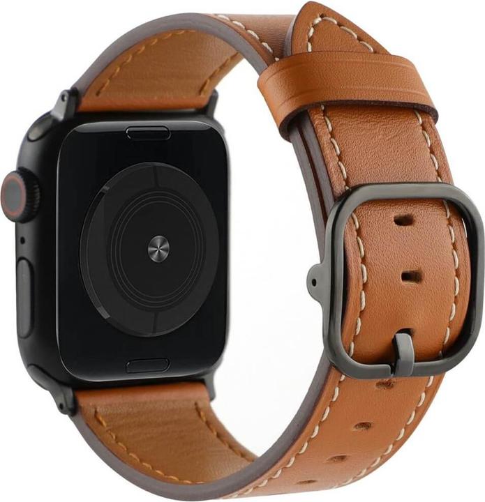 Cover-Discount Apple Watch 44/45/46/49mm - Ersatzband Armband Leder (Leder)