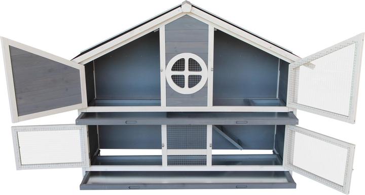 Actual product image Wiltec Rabbit hutch 1160x450x1080mm Rabbit villa Rabbit cage Rabbit cage