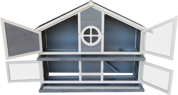 Produktbild Wiltec Kaninchenstall 1160x450x1080mm Hasenvilla Kaninchenkäfig Hasenkäfig