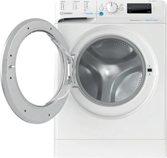 Actual product image Indesit BWSE 71295X WSV EU Washing machine, Front Loading, Energy Class B, Capacity 7 kg, White (7 kg, Left)