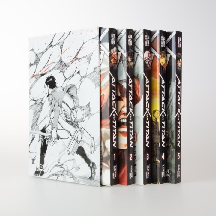 Actual product image Attack on Titan, Bände 01-05 (German, Hajime Isayama, 2014)