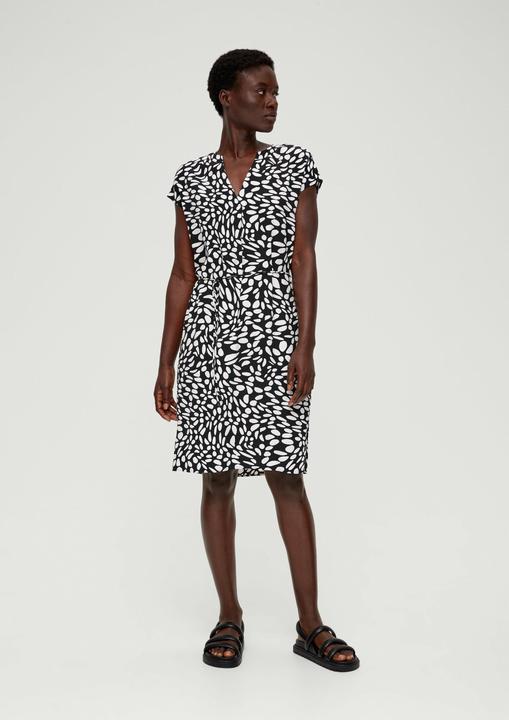 Image du produit s.Oliver Kleid Viskosekleid mit Bindegürtel (40)