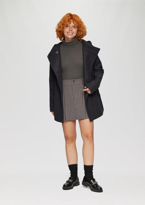 Produktbild S.Oliver Outdoor-Jacke Jacke mit Kapuze in Wolloptik (M)