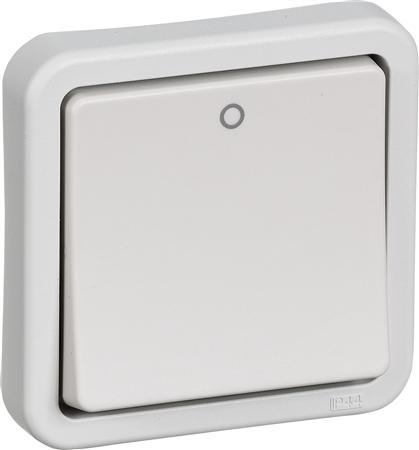 Produktbild LK Opus® 74 afbryder 2 polet 16A 440VAC lysegrå