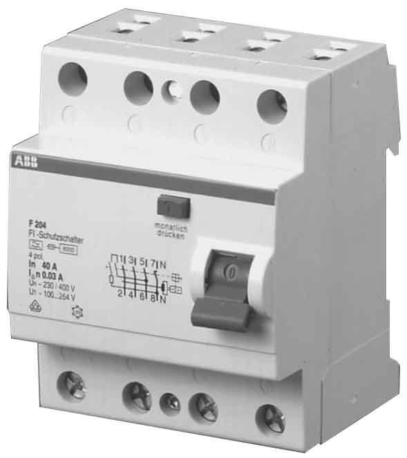 Produktbild ABB F204A-63/0,03AP-R FI-Schutzschalter proM compact 4p 30mA