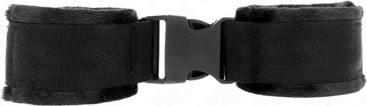 Produktbild Kink Nylon Bind-Handfesseln Mit Klettverschluss Rot-Schwarz Modell 1 Verstellbar 25-35 cm X 6 cm