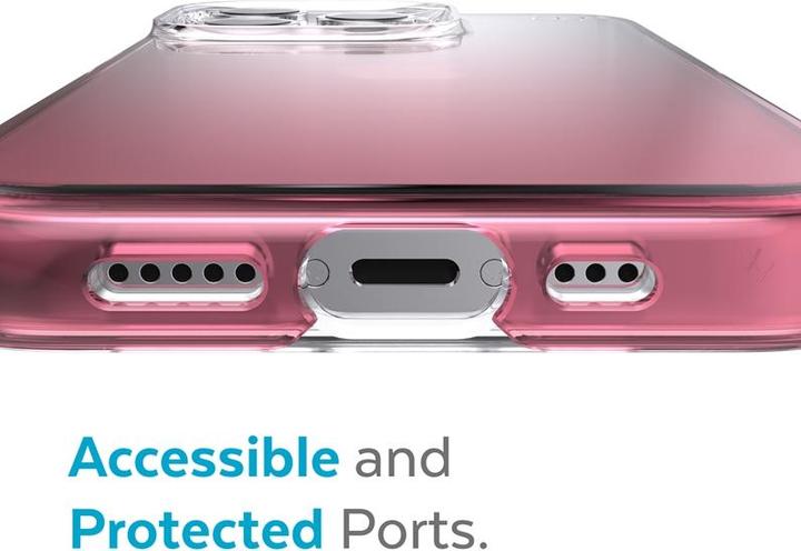 Image du produit speck Presidio Perfect-Clear + Ombre - Étui pour iPhone 13 Pro avec revêtement MICROBAN (Transparent/rose (Apple iPhone 13 Pro)