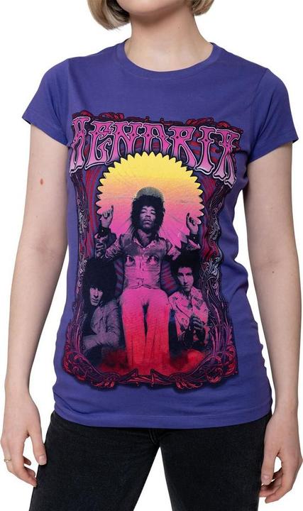 Immagine prodotto Jimi Hendrix Maglietta da donna/ragazzo Karl Ferris Wheel in cotone (M)