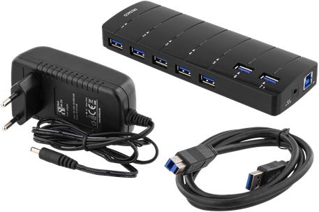 Image du produit Deltaco UH-723 (USB-C, 7 Ports)