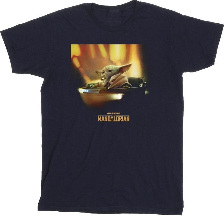 Actual product image Star Wars Mens The Mandalorian Grogu Painted T-Shirt (XXL)