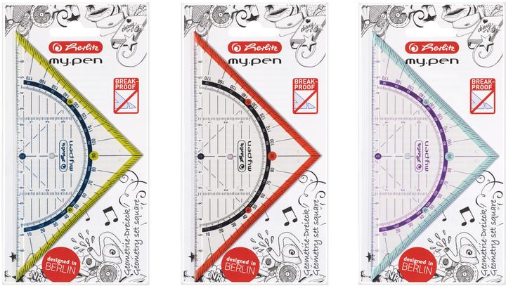 Herlitz my.pen triangolo geometrico 16cm (16 cm, Materiale sintetico)