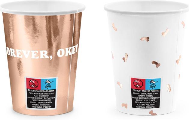 Actual product image Partydeco Party Mug Same Penis Forever (6 x)