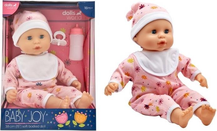 Produktbild Dolls World Lalka Baby Joy 38cm ubranko r?owe