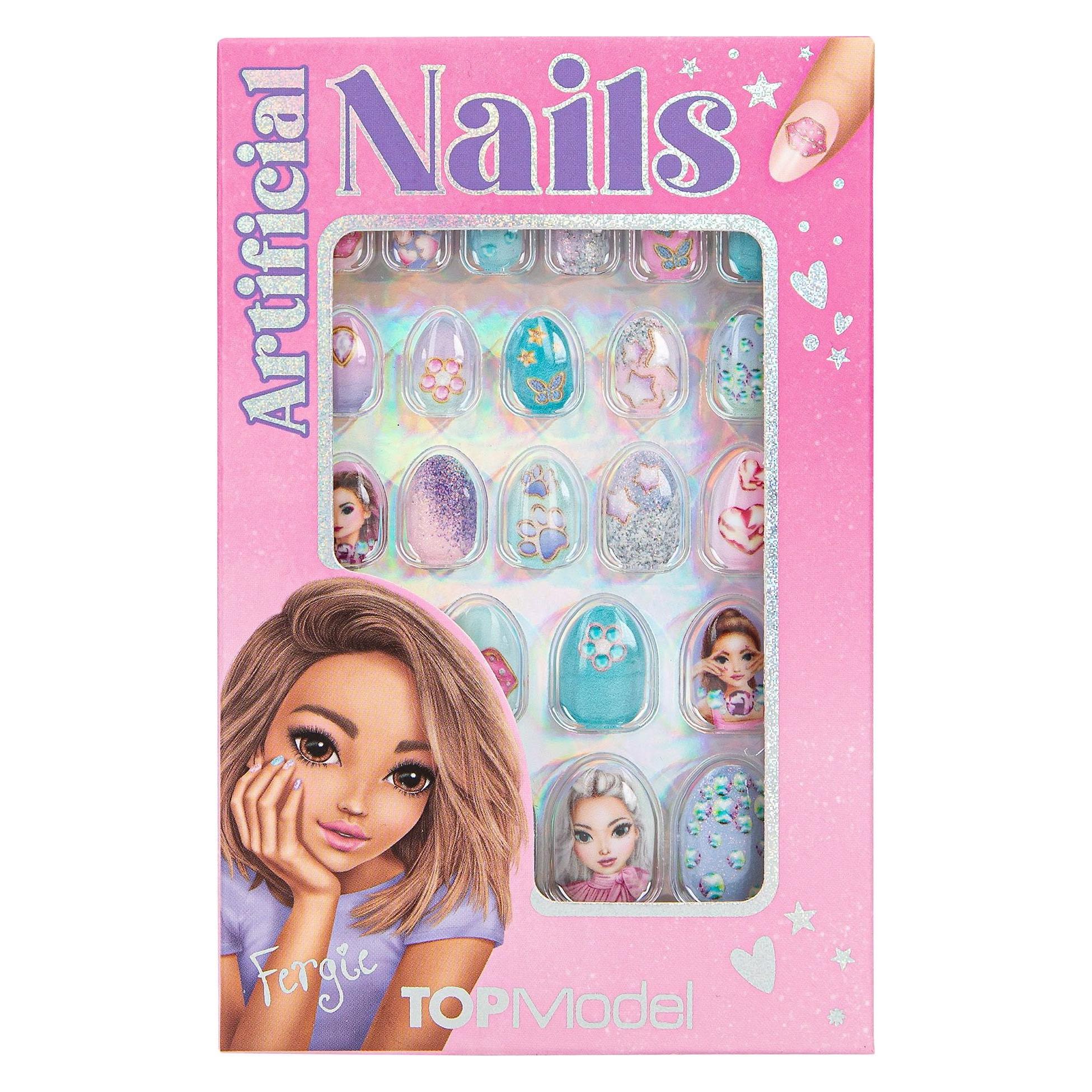 Top Model TOPModel - Artificial Nails Glitter Beauty And Me - Turquoise And Pink