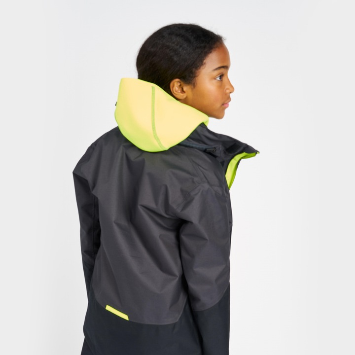 Produktbild Tribord Regenjacke Segeljacke Kinder wasserdicht winddicht - Sailing 300 dunkelgrau (10, 11, 12)