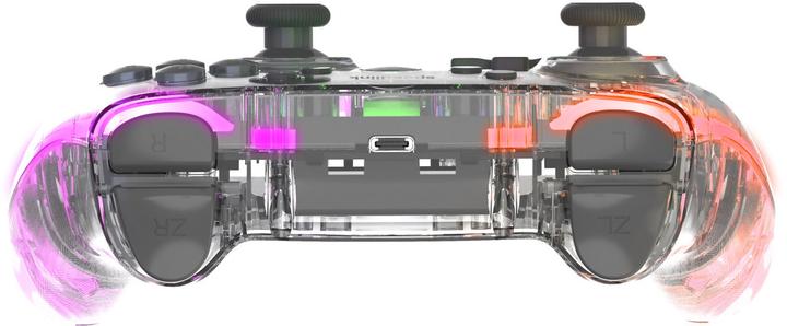 Produktbild Speedlink RAIT NX RGB Gamepad - Wireless/Wired - for PC/Android/Switch OLED/Lite, clear transparent (Android, PC, Switch Lite, Switch OLED)