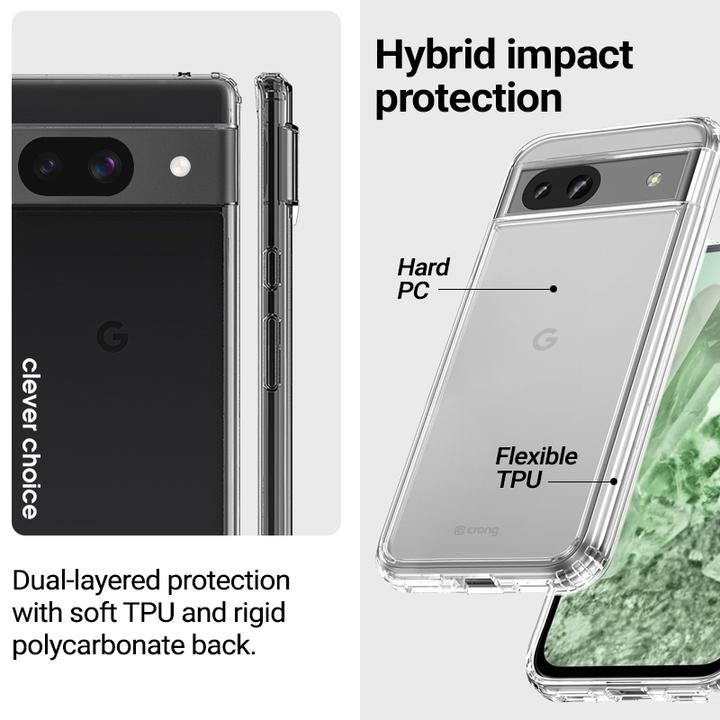 Immagine prodotto Crong Cover Crystal Shield - Cover per Google Pixel 8A (trasparente) (Google Pixel 8a)