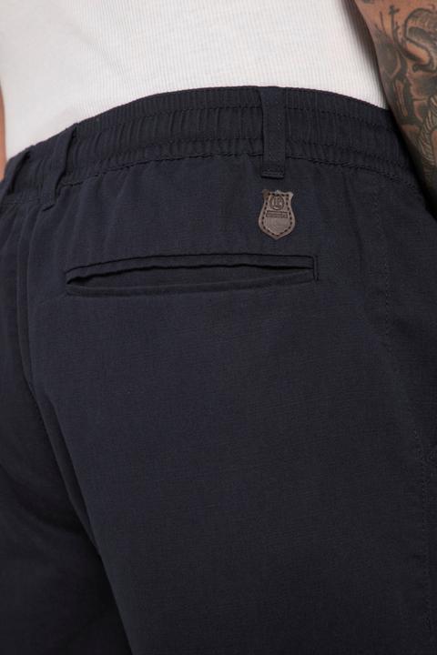 Image du produit JP1880 Bermuda aspect lin. Taille élastique et coupe décontractée (6XL)