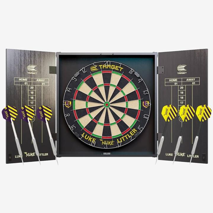 Produktbild Target Luke Littler Kabinett, Dartboard & Darts Set