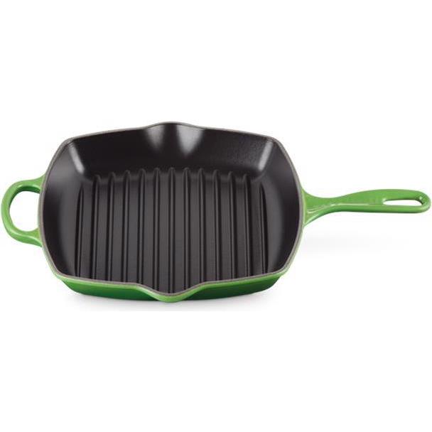 Le Creuset Grillpfanne Signature Ø 26cm, quadratisch, Pfanne + Kochtopf, Braun