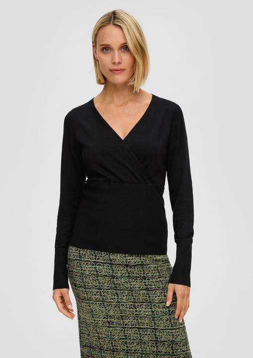 Actual product image S.Oliver Strickpullover Pullover in Wickeloptik (34)