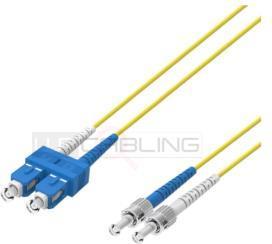 Wp WPC-FP0-9STSC-030 Lichtwellenleiterkabel 3 m ST SC OS2 Gelb (3 m)