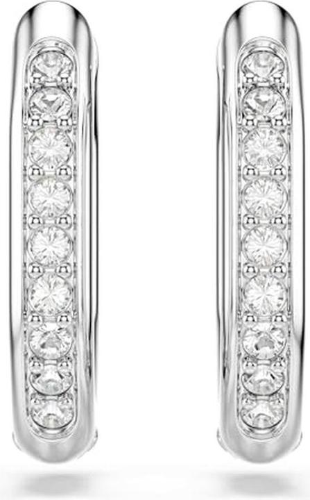 Actual product image Swarovski Dextera Kreolen Achteckform Rundschliff Weiss Rhodiniert (Swarovski Metal)