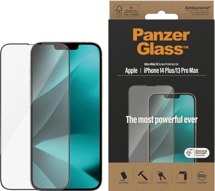 Actual product image PanzerGlass Ultra Wide Fit screen protector (1 Piece, Apple iPhone 14 Plus, Apple iPhone 13 Pro Max)