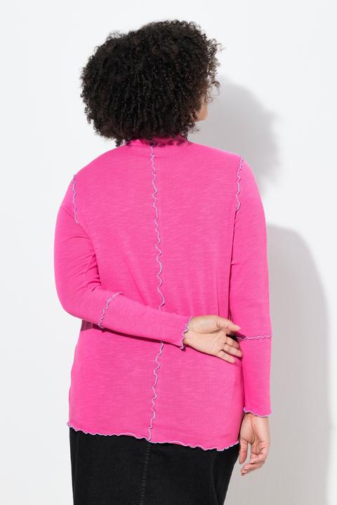 Immagine prodotto Angel of Style Maglia basic dal taglio aderente in maglia con cuciture colorate a onde (50)